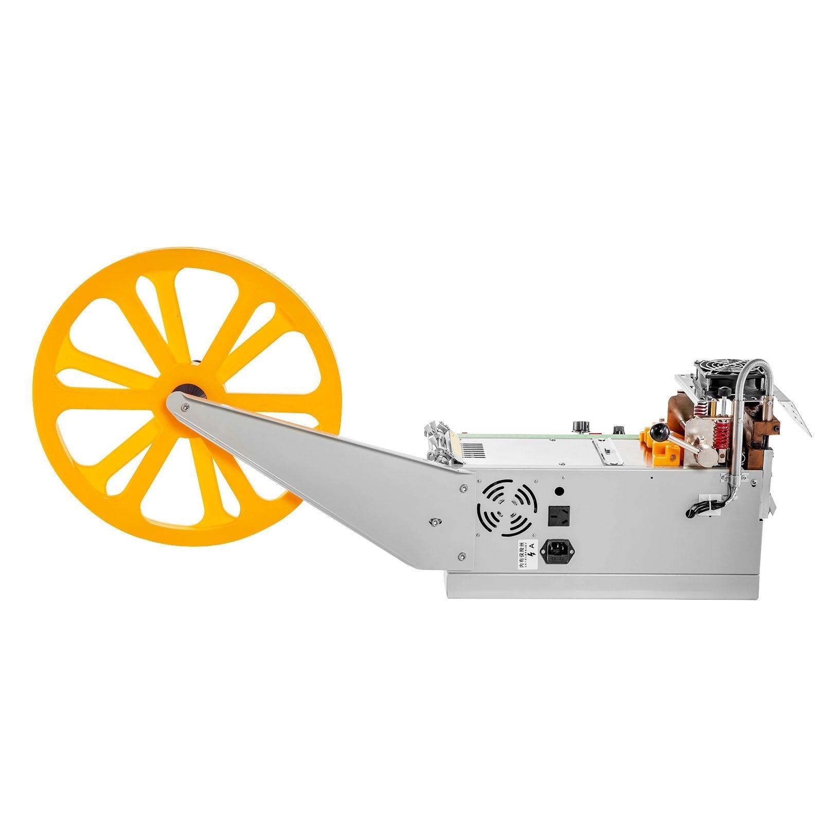 VEVOR Automatic Hot and Cold Tape Cutting Machine 440W 350°C Zipper Braided Tape Ribbon Cutter 100mm Metal Strip Precise Digital Belt Cutter for Nylon Plastic