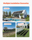 VEVOR Solar Pool Heater 4 x 10 Foot Aboveground & Inground Pool Heating System