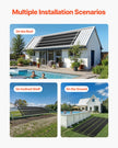 VEVOR Solar Pool Heater 2.75 x 20 Foot Aboveground Pool Heating System( 2 Panels)
