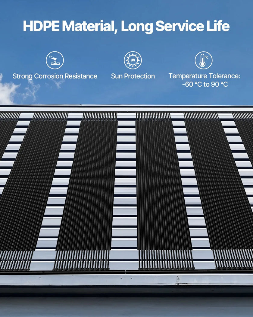 VEVOR Solar Pool Heater 4 x 10 Foot Aboveground Pool Heating System( 4 Panels)