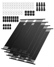 VEVOR Solar Pool Heater 4 x 10 Foot Aboveground Pool Heating System( 4 Panels)