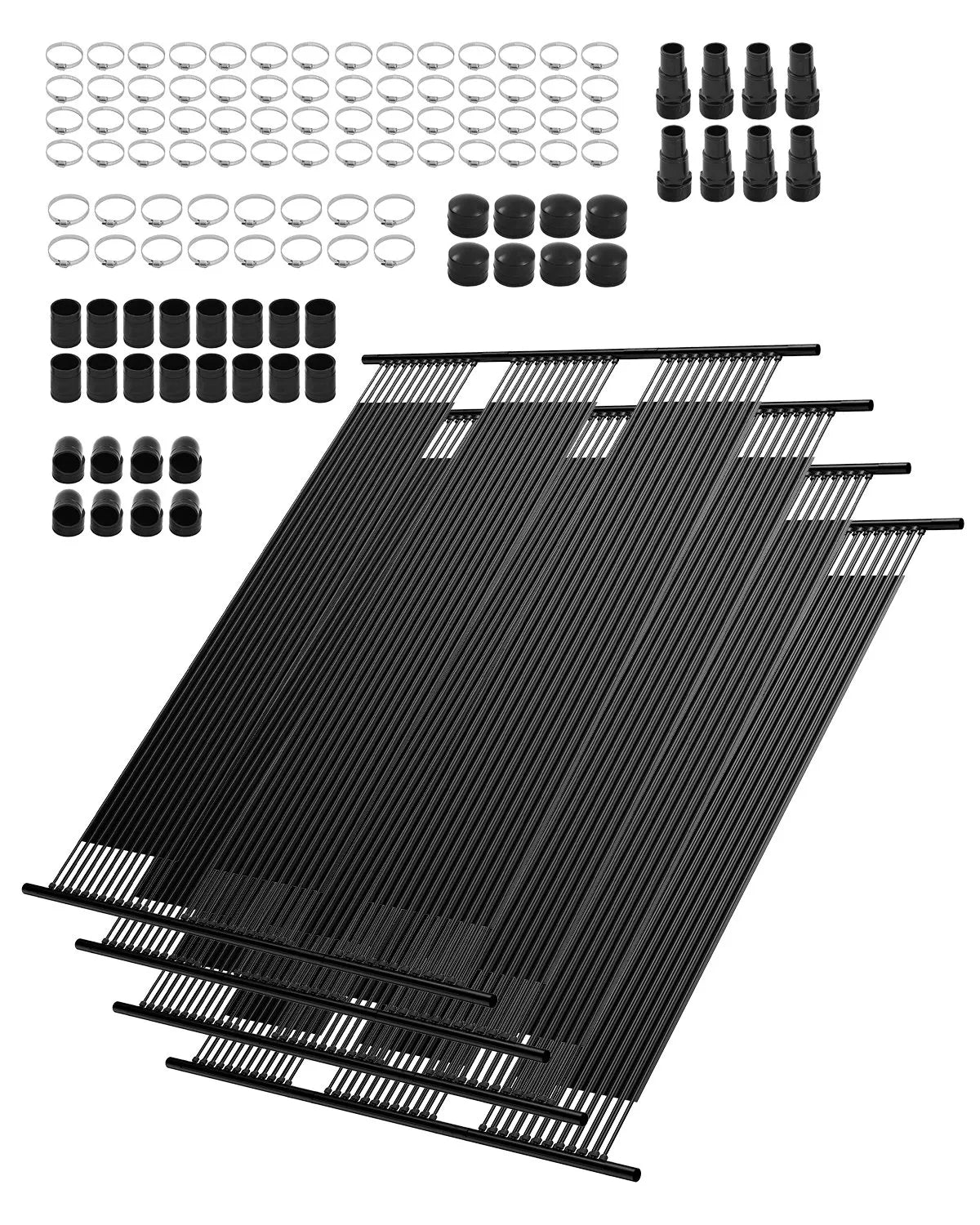 VEVOR Solar Pool Heater 4 x 10 Foot Aboveground Pool Heating System( 4 Panels)