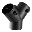 VEVOR 3-Inch Diesel Heater Duct Connector, Y Branch Air Vent Duct with Dual 90° Adjustable Valves, 3-Way Black Joint Connector for 2KW, 5KW, 8KW Diesel Heaters