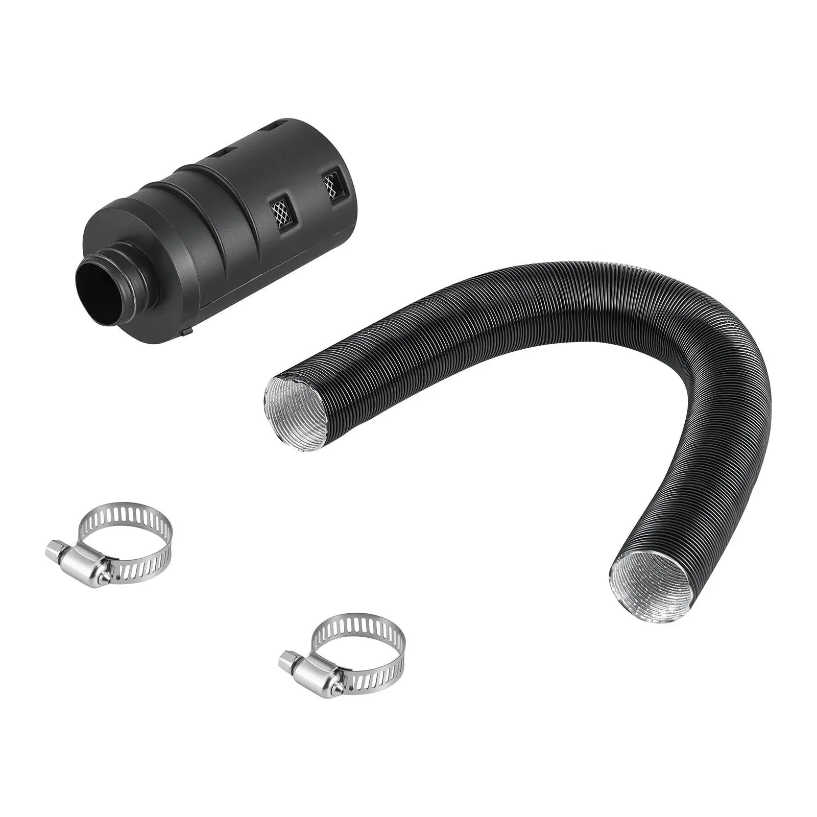 VEVOR Diesel Heater Intake Pipe Kit, 0.98 Inch Car Air Parking Heater Ducting Hose, Stretchable & Bendable Air Intake Filter Silencer for 2KW, 5KW, 8KW Diesel Heaters