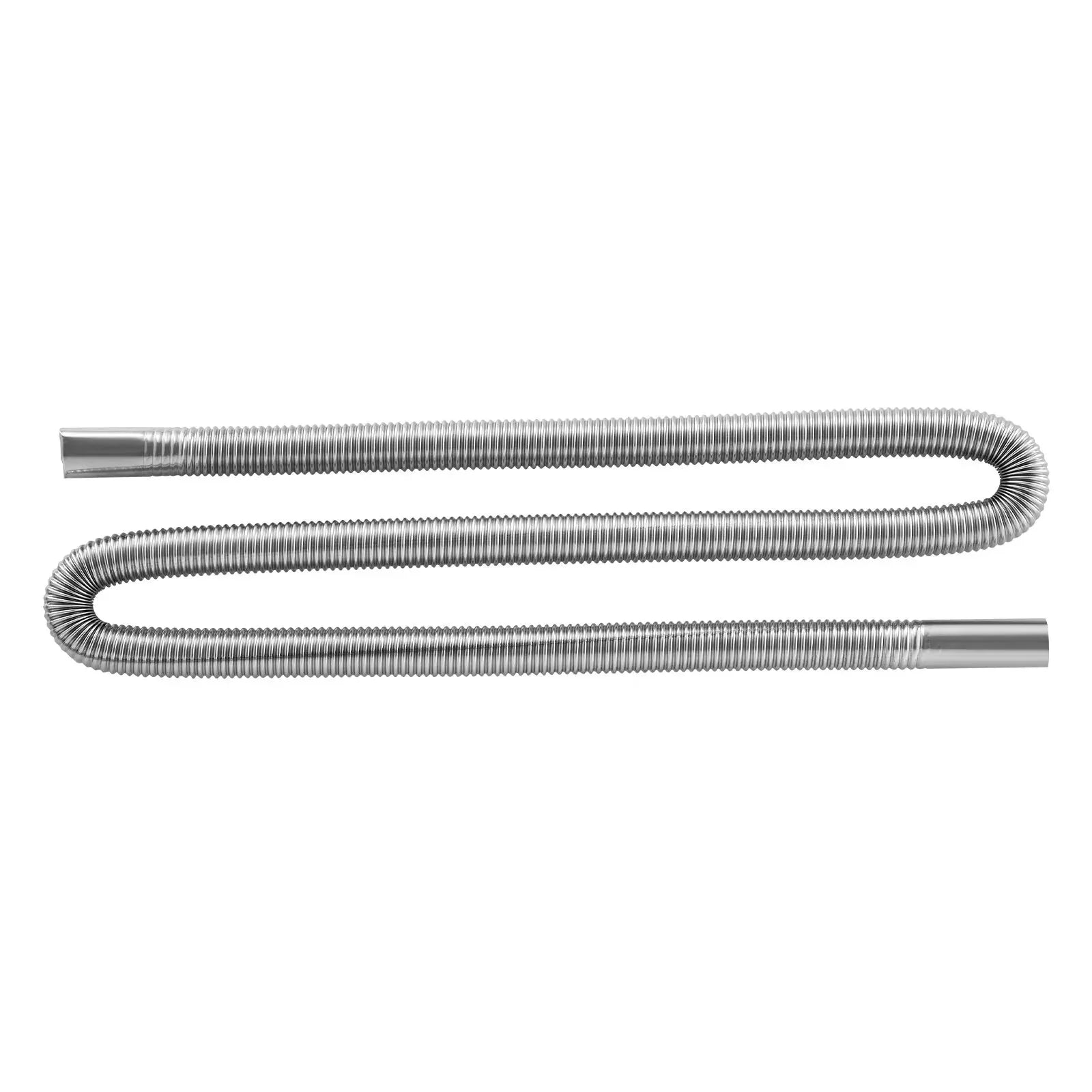 VEVOR Diesel Heater Exhaust Hose, 58.7 inch Stainless Steel Flexible Pipe with 2 Clamps for 2KW/5KW/8KW Diesel Heaters