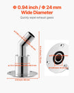 VEVOR Thru Hull Exhaust Skin Fitting – 0.94