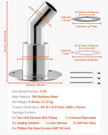 VEVOR Thru Hull Exhaust Skin Fitting – 0.94