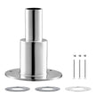 VEVOR Thru Hull Exhaust Skin Fitting – 0.94 Inch Straight Diesel Heater Exhaust Kit with Screws, Nuts & Gasket, 316 Stainless Steel