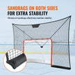 VEVOR Hockey Goal Backstop Net Street Hockey Sport Target Netting Outdoor 12x7FT