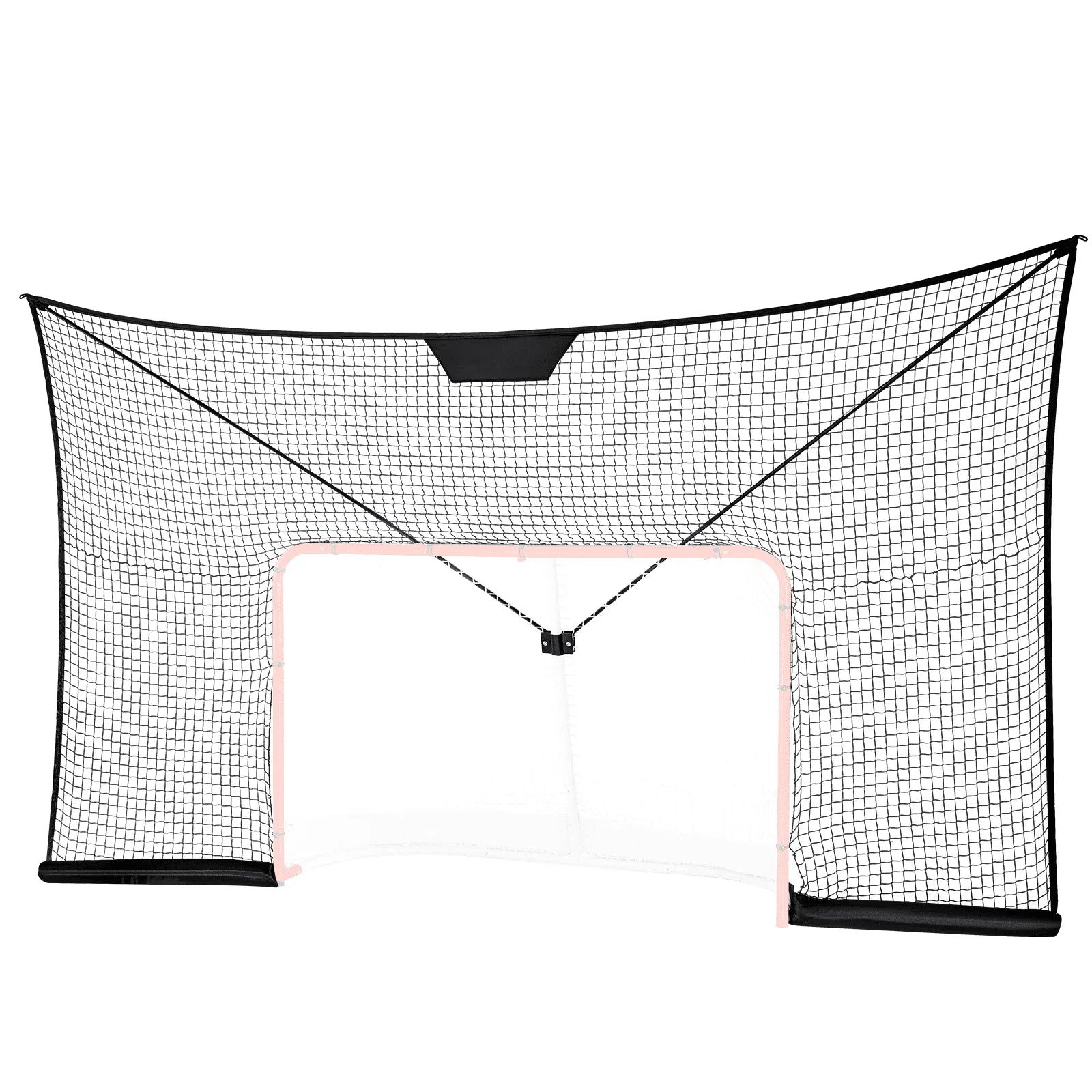 VEVOR Hockey Goal Backstop Net Street Hockey Sport Target Netting Outdoor 12x7FT