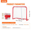 VEVOR Youth Street Hockey Net Indoor Outdoor Steel Hockey Goal for Kids 54