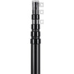 VEVOR 20FT Telescopic Flagpole Kit Heavy Duty Aluminum Flag Pole Black