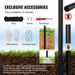 VEVOR 20FT Detachable Flagpole Kit Heavy Duty Aluminum Flag Pole Black