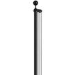 VEVOR 20FT Detachable Flagpole Kit Heavy Duty Aluminum Flag Pole Black