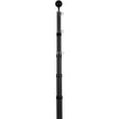 VEVOR 25FT Telescopic Flagpole Kit Heavy Duty Aluminum Flag Pole Black