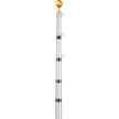 VEVOR 20FT Telescopic Flagpole Kit Heavy Duty Aluminum Flag Pole Silver