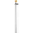 VEVOR 25FT Detachable Flagpole Kit Heavy Duty Aluminum Flag Pole Silver