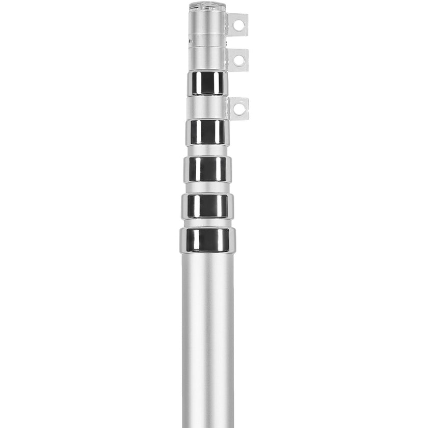 VEVOR 30FT Telescopic Flagpole Kit Heavy Duty Aluminum Flag Pole Silver