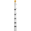 VEVOR 30FT Telescopic Flagpole Kit Heavy Duty Aluminum Flag Pole Silver