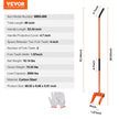 VEVOR Pallet Buster, 60-Inch Handle, 2000 lbs Weight Capacity, Q235 Carbon Steel, Heavy Duty Deck Wrecker Demolition Wood Pallet Tool Breaker Pry Bar Puller for Efficient and Effortless Board Removal