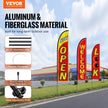 VEVOR Open Flags for Business Advertising Feather Flag Kit Open Look Welcome