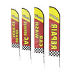VEVOR Auto Repair Advertising Feather Flag Kit Swooper Flags and Poles 16.3 FT