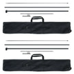 VEVOR Feather Flag Pole Kit 2 Packs Swooper Flag Pole 12.7 ft with Ground Stakes