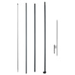 VEVOR Feather Flag Pole Kit Swooper Flag Pole Set 16.3 ft with A Ground Stake