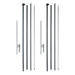 VEVOR Feather Flag Pole Kit 2 Packs Swooper Flag Pole 16.3 ft with Ground Stakes