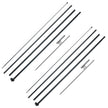 VEVOR Feather Flag Pole Kit 2 Packs Swooper Flag Pole 16.3 ft with Ground Stakes