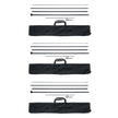 VEVOR Feather Flag Pole Kit 3 Packs Swooper Flag Pole 16.3 ft with Ground Stakes