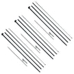VEVOR Feather Flag Pole Kit 3 Packs Swooper Flag Pole 16.3 ft with Ground Stakes