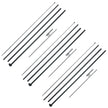 VEVOR Feather Flag Pole Kit 3 Packs Swooper Flag Pole 16.3 ft with Ground Stakes