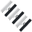 VEVOR Feather Flag Pole Kit 3 Packs Swooper Flag Pole 16.3 ft with Ground Stakes