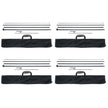 VEVOR Feather Flag Pole Kit 4 Packs Swooper Flag Pole 16.3 ft with Ground Stakes