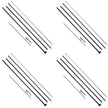 VEVOR Feather Flag Pole Kit 4 Packs Swooper Flag Pole 16.3 ft with Ground Stakes