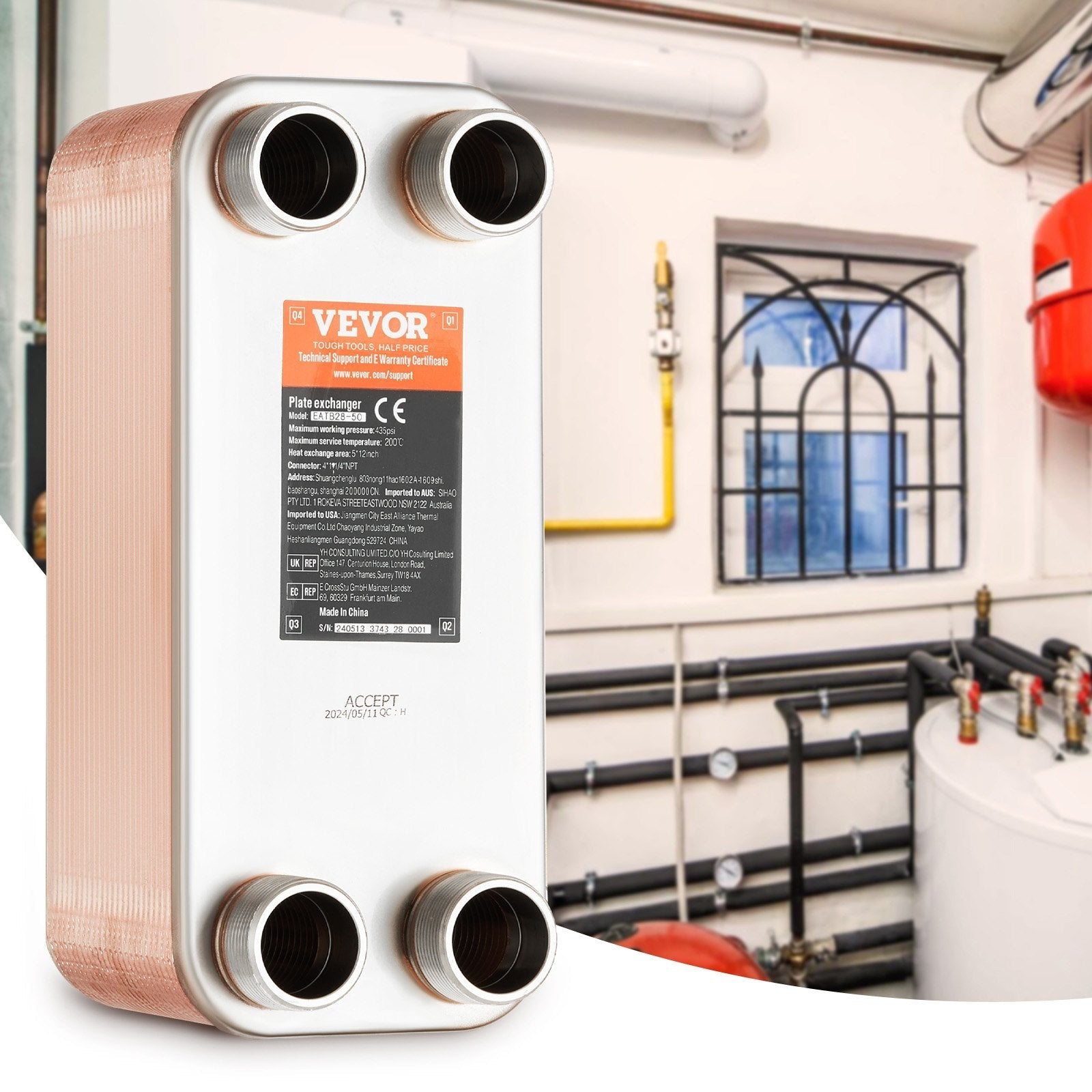 VEVOR Heat Exchanger, 5