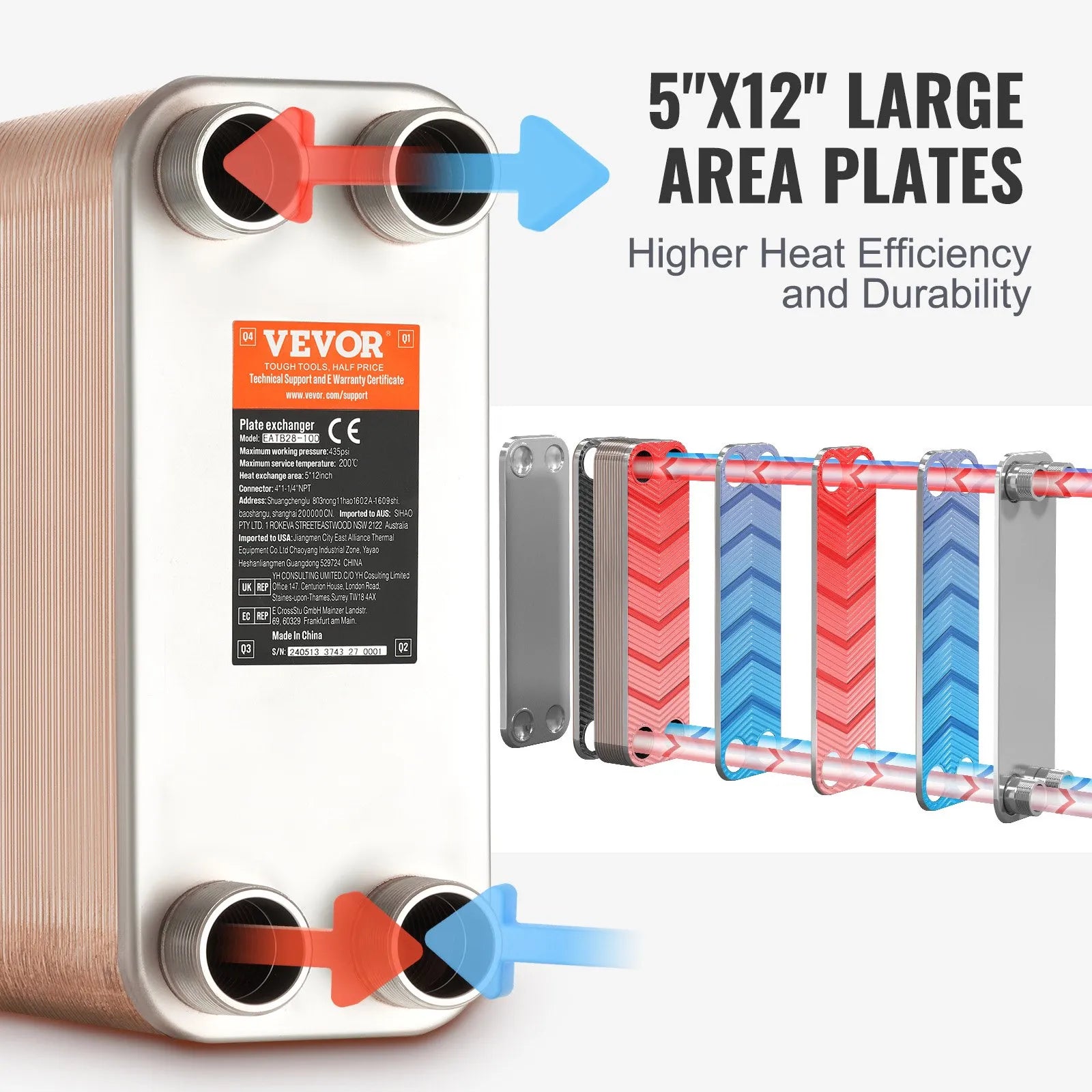 VEVOR Heat Exchanger, 5
