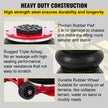 VEVOR Triple Bag Air Jack 3 Ton 6600lbs Pneumatic Car Jack Red Air Jack Portable Lifting Up to 16 Inch