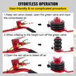 VEVOR Triple Bag Air Jack 3 Ton 6600lbs Pneumatic Car Jack Red Air Jack Portable Lifting Up to 16 Inch