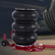 VEVOR Triple Bag Air Jack 3 Ton 6600lbs Pneumatic Car Jack Red Air Jack Portable Lifting Up to 16 Inch