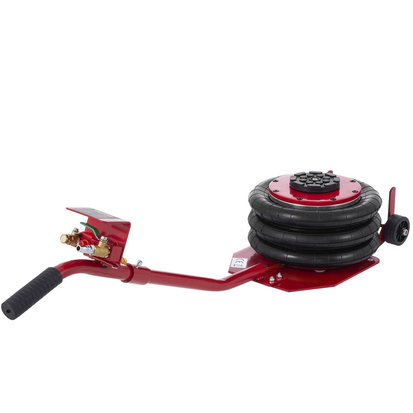 VEVOR Triple Bag Air Jack 3 Ton 6600lbs Pneumatic Car Jack Red Air Jack Portable Lifting Up to 16 Inch