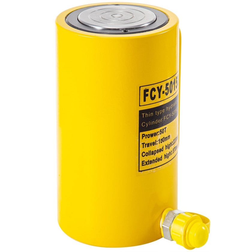 50 Tons 6'' Stroke Single Acting Hydraulic Cylinder Jack Ram Heavy Duty