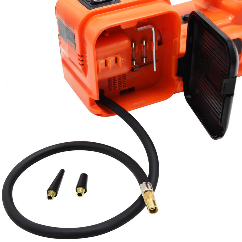 VEVOR Electric Jack 5T Electric Car Jack 12V DC 11023lb Scissor Jack with LED Flashlight All in One for Vehicle Repairing and Tire Replacing Portable Tool Case