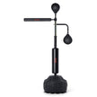 VEVOR Boxing Speed Trainer, Punching Bag with Stand, Reflex Boxing Bag for Teens & Adults, Height Adjustable Free Standing Strike Bag Set with Gloves, Workout Speed Bag for Home Gym Training, Black