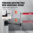 VEVOR Wall Mount Boxing Spinning Bar, Adjustable Punching Spinning Bar, Boxing Speed Trainer with Gloves, Red Reflex Boxing Bar, Boxing Training Equipment for Kickboxing, MMA, Stress Relief & Fitness