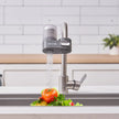 VEVOR Faucet Mount Water Filter Sink Water Purifier for Kitchen Vertical Gray