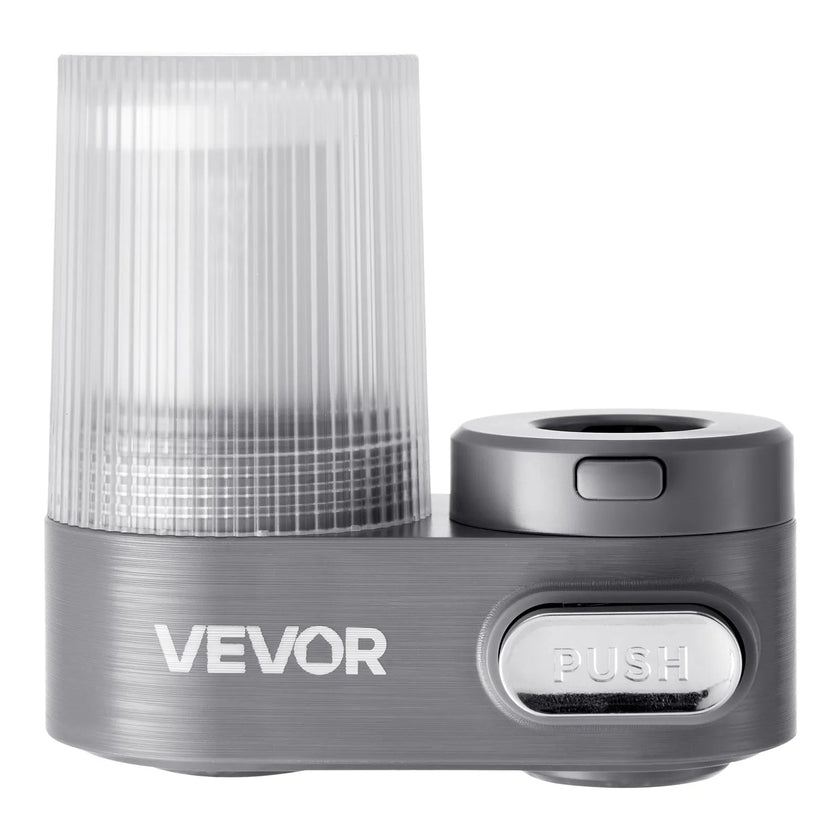 VEVOR Faucet Mount Water Filter Sink Water Purifier for Kitchen Vertical Gray