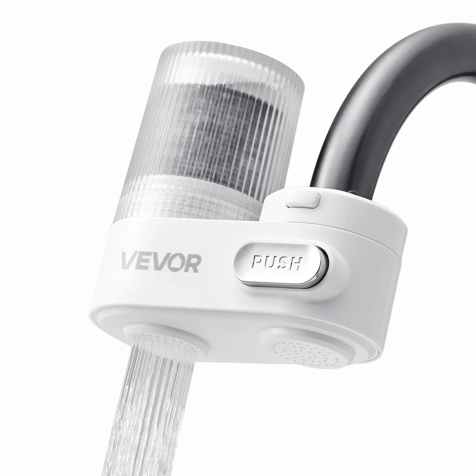 VEVOR Faucet Mount Water Filter Sink Water Purifier for Kitchen Vertical White