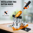VEVOR Button Maker Machine, 75 mm (3 inch) Badge Punch Press Kit, Children DIY Gifts Pin Maker, Button Making Supplies with 100pcs Button Parts & Circle Cutter & Magic Book